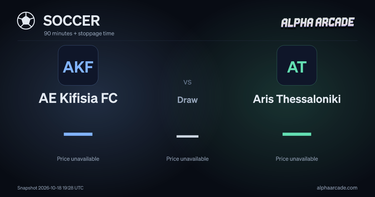 SOCCER: AE Kifisia FC — / Draw — / Aris Thessaloniki —