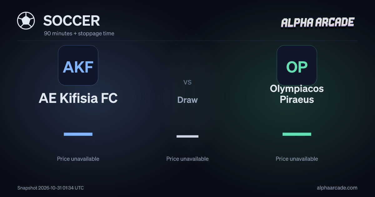 SOCCER: AE Kifisia FC — / Draw — / Olympiacos Piraeus —