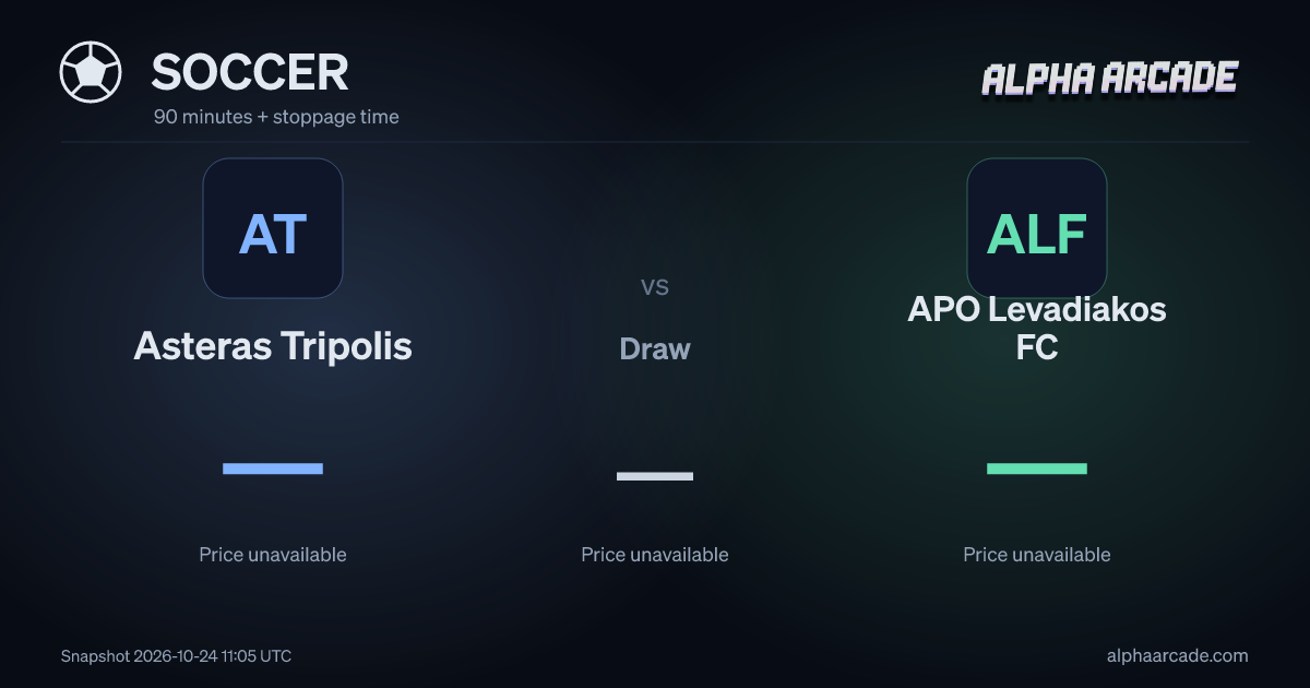 SOCCER: Asteras Tripolis — / Draw — / APO Levadiakos FC —