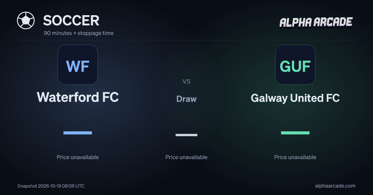 SOCCER: Waterford FC — / Draw — / Galway United FC —