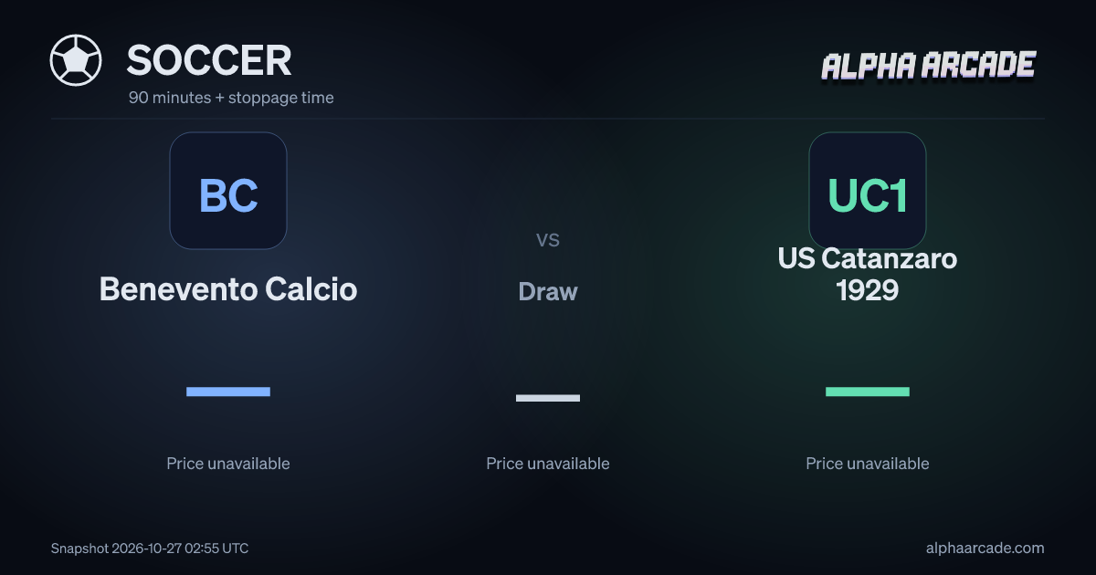 SOCCER: Benevento Calcio — / Draw — / US Catanzaro 1929 —