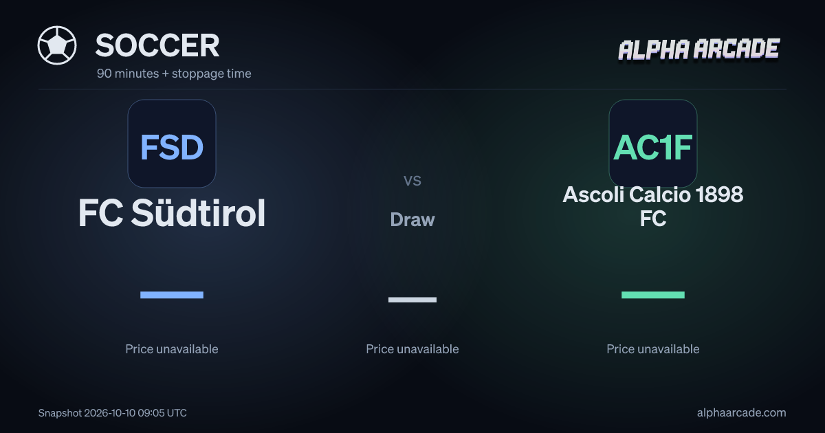 SOCCER: FC Südtirol — / Draw — / Ascoli Calcio 1898 FC —