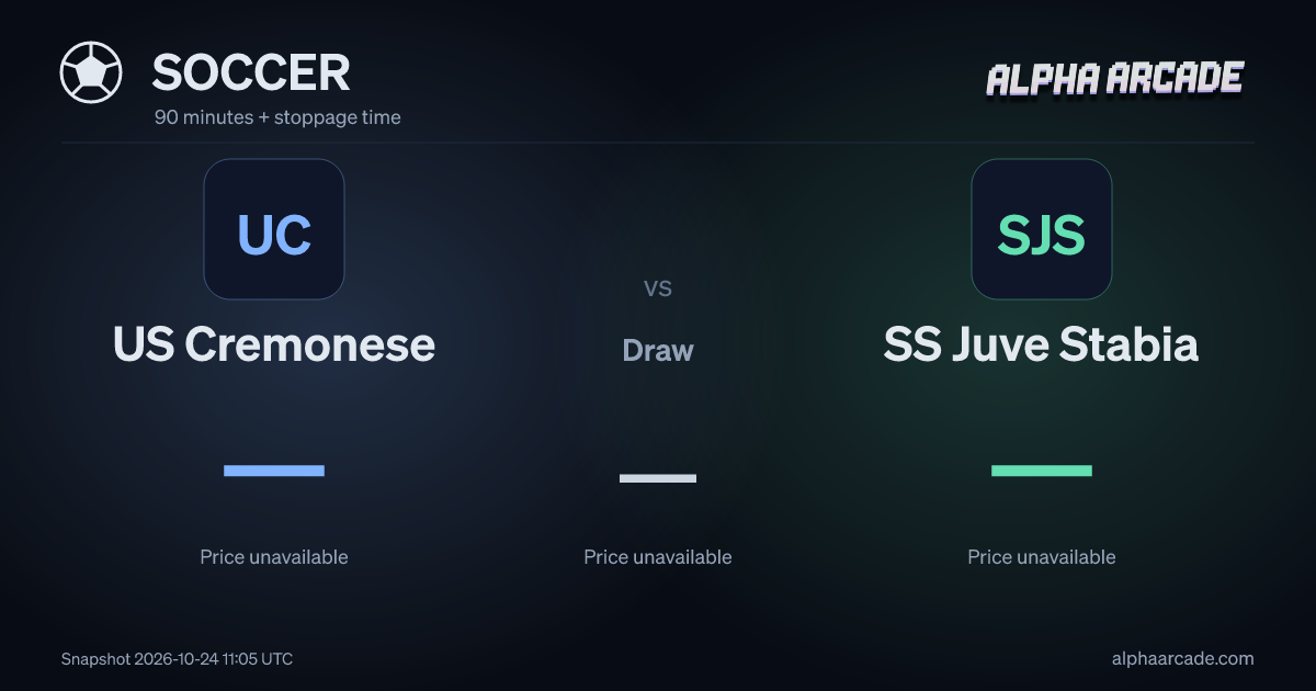 SOCCER: US Cremonese — / Draw — / SS Juve Stabia —