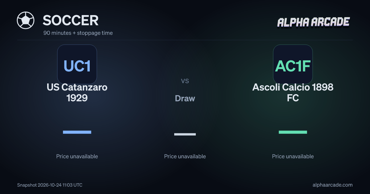 SOCCER: US Catanzaro 1929 — / Draw — / Ascoli Calcio 1898 FC —