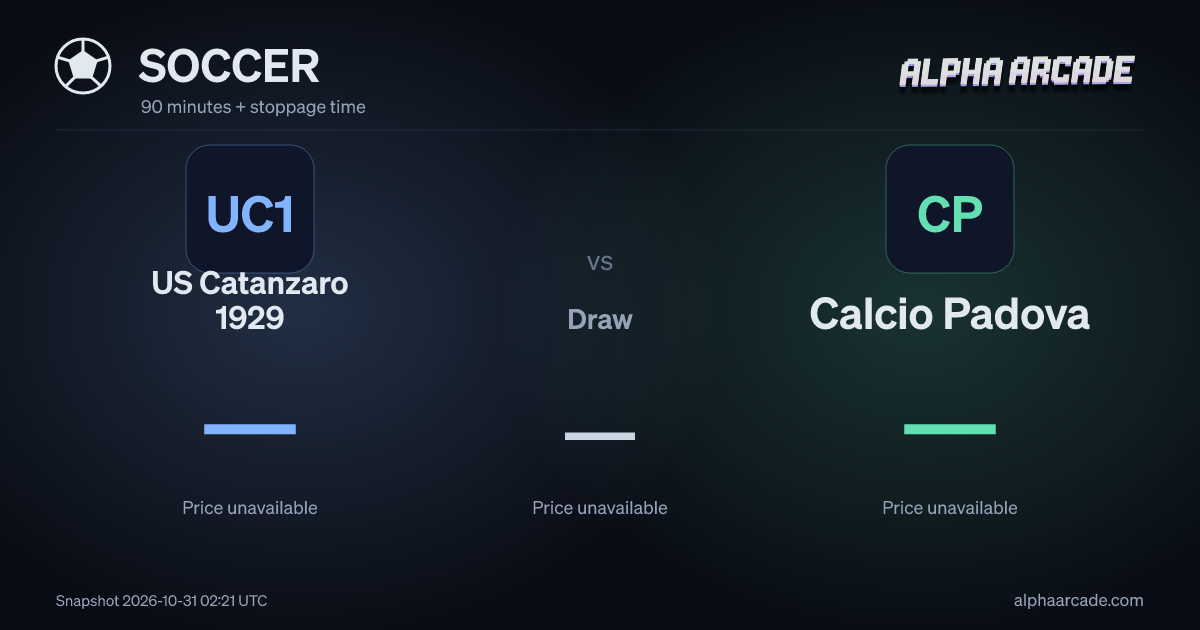 SOCCER: US Catanzaro 1929 — / Draw — / Calcio Padova —