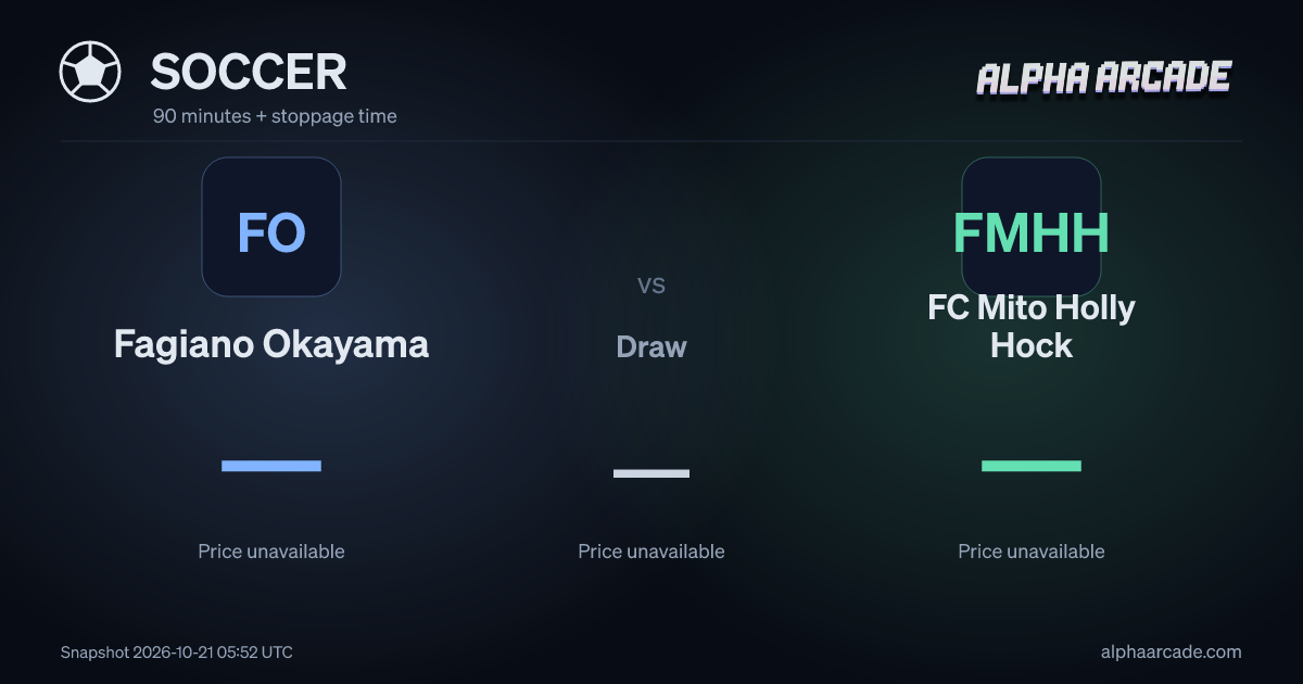 SOCCER: Fagiano Okayama — / Draw — / FC Mito Holly Hock —