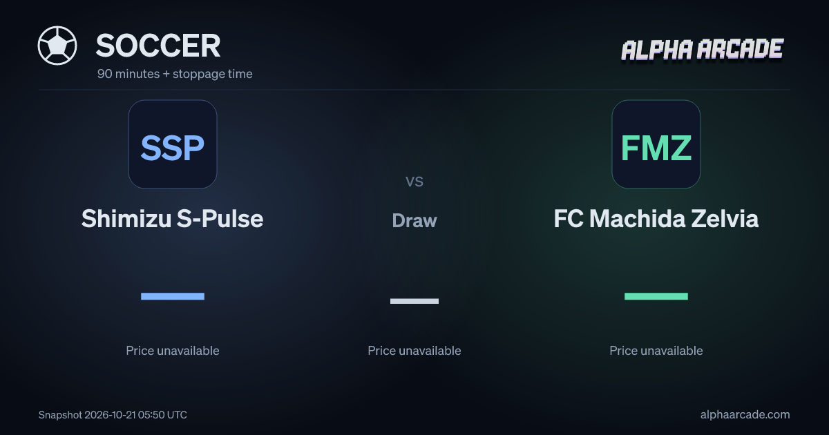 SOCCER: Shimizu S-Pulse — / Draw — / FC Machida Zelvia —