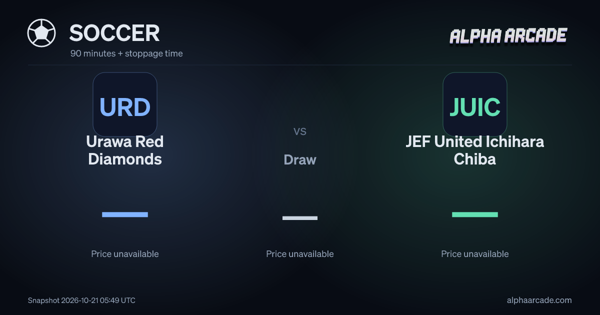SOCCER: Urawa Red Diamonds — / Draw — / JEF United Ichihara Chiba —
