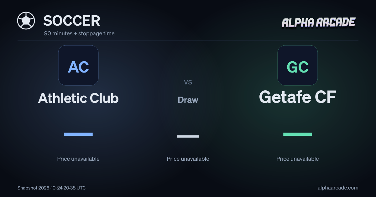 SOCCER: Athletic Club — / Draw — / Getafe CF —