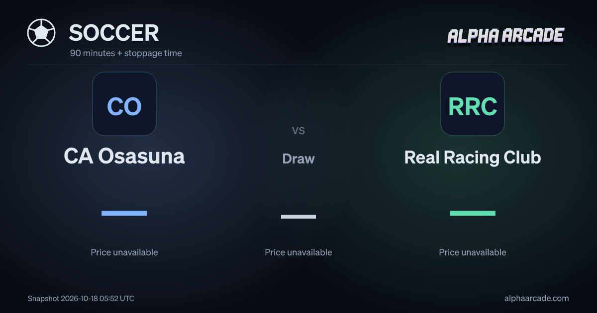 SOCCER: CA Osasuna — / Draw — / Real Racing Club —