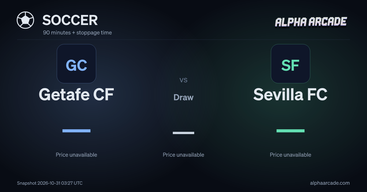 SOCCER: Getafe CF — / Draw — / Sevilla FC —