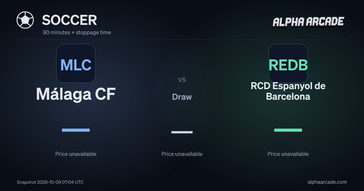 SOCCER: Málaga CF — / Draw — / RCD Espanyol de Barcelona —