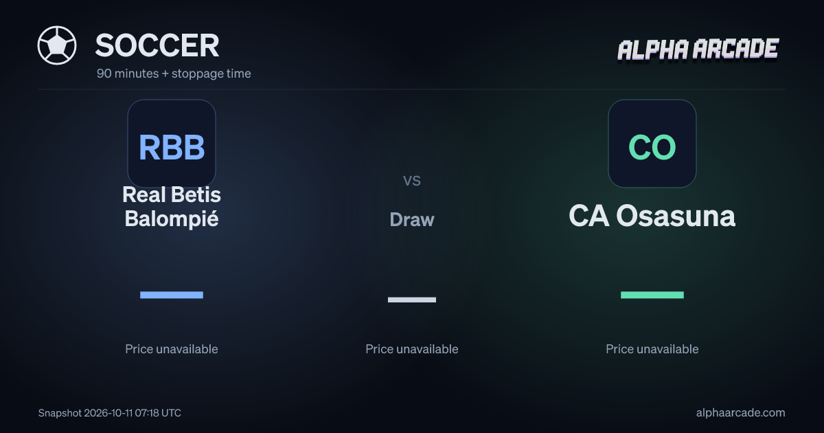 SOCCER: Real Betis Balompié — / Draw — / CA Osasuna —