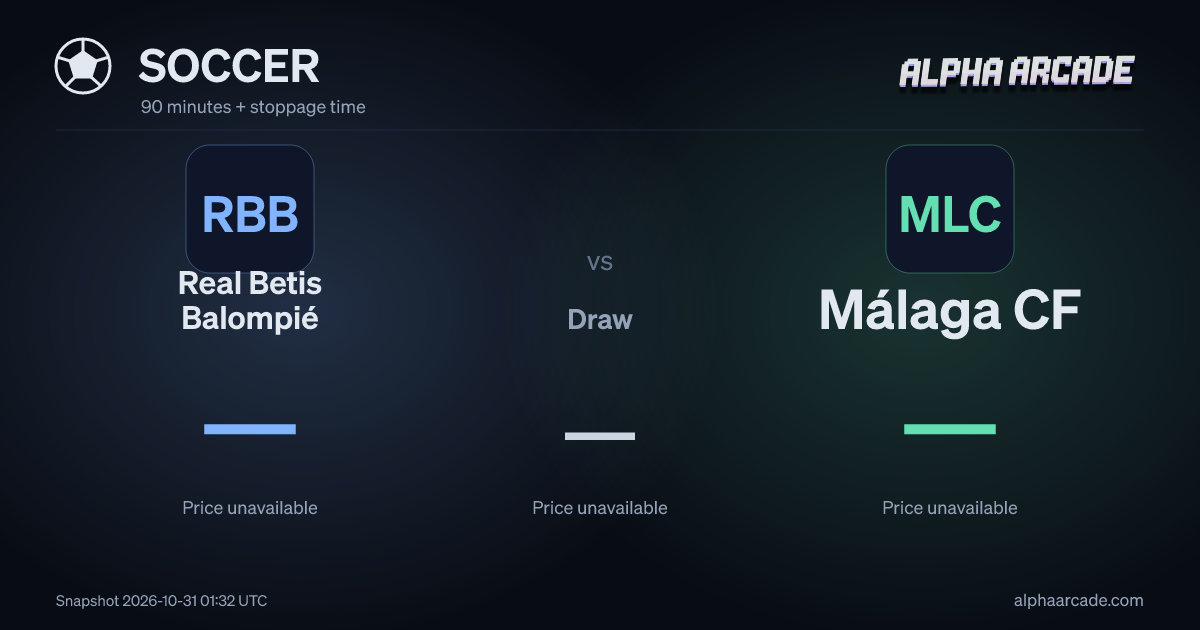 SOCCER: Real Betis Balompié — / Draw — / Málaga CF —