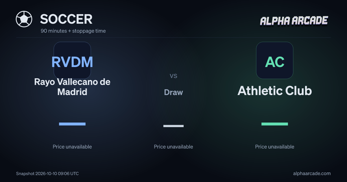 SOCCER: Rayo Vallecano de Madrid — / Draw — / Athletic Club —