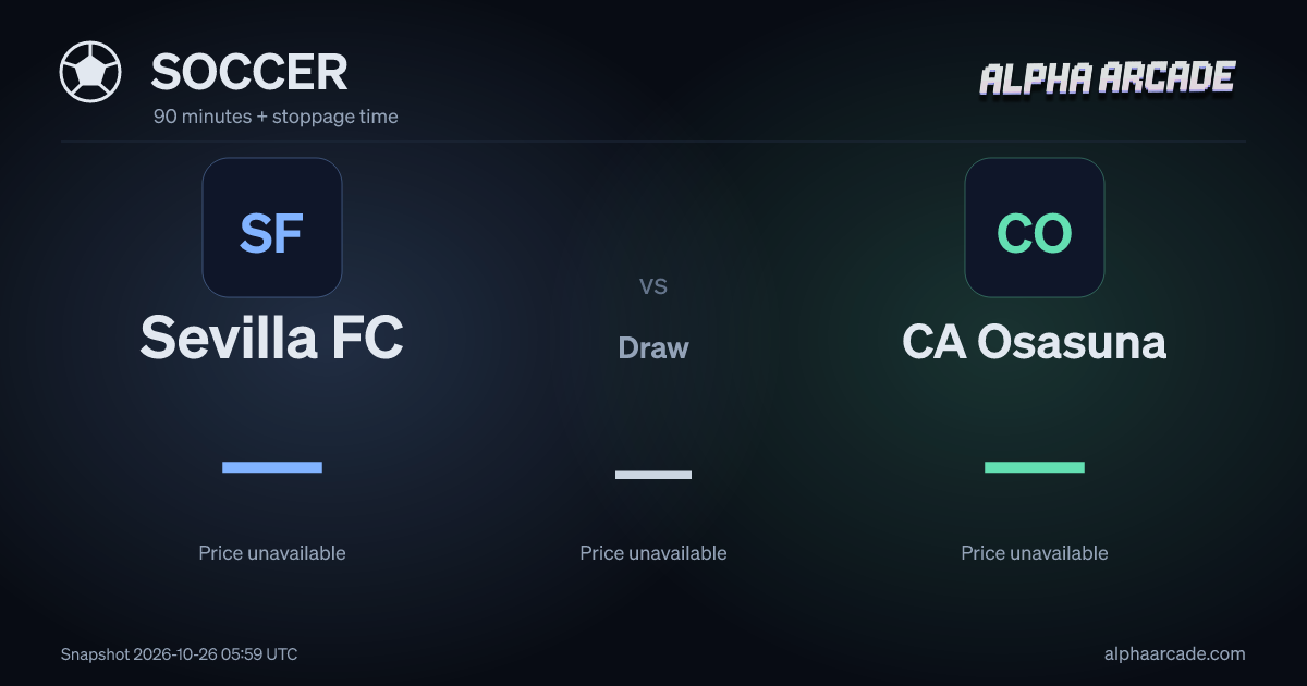 SOCCER: Sevilla FC — / Draw — / CA Osasuna —