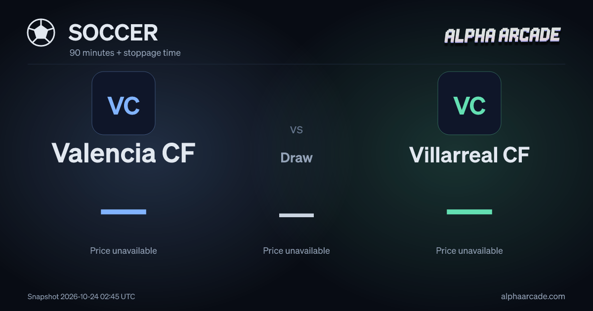 SOCCER: Valencia CF — / Draw — / Villarreal CF —