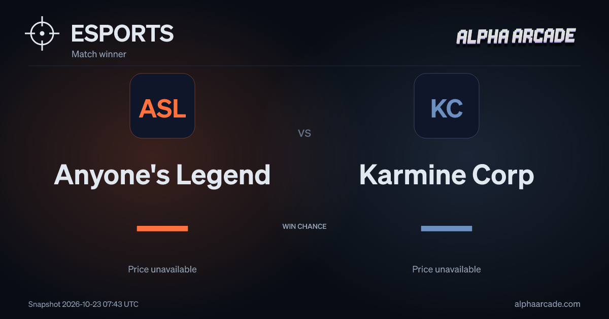 ESPORTS: Anyone's Legend — / Karmine Corp —