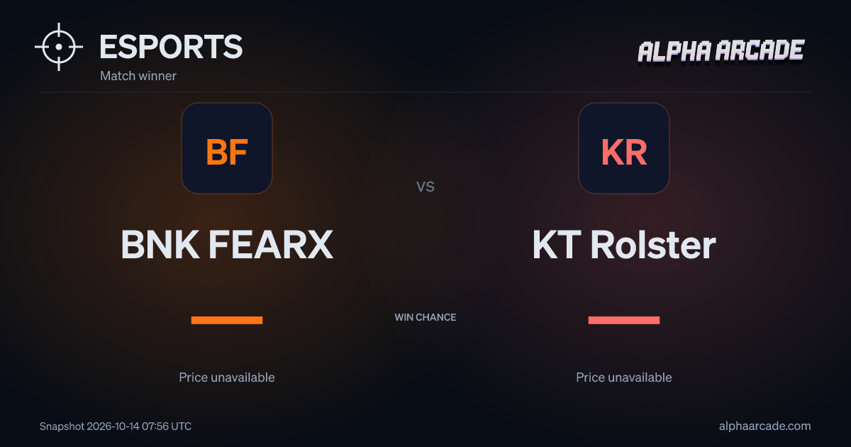 ESPORTS: BNK FEARX — / KT Rolster —