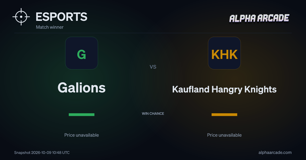 ESPORTS: Galions — / Kaufland Hangry Knights —