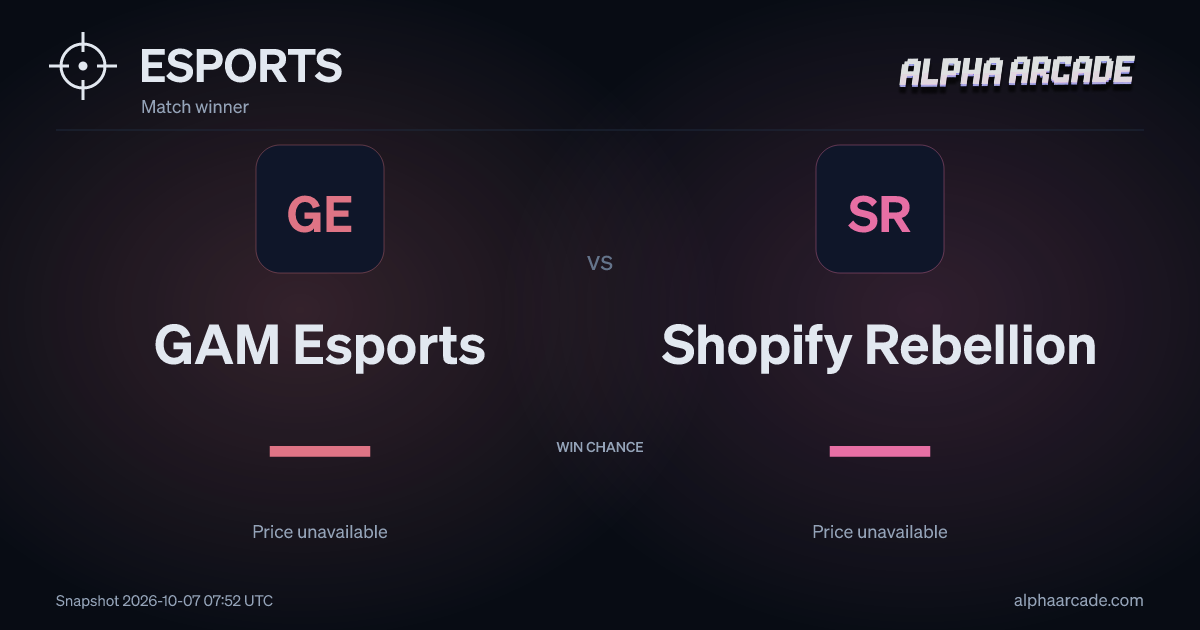ESPORTS: GAM Esports — / Shopify Rebellion —