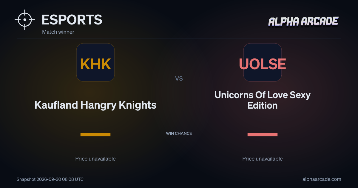 ESPORTS: Kaufland Hangry Knights — / Unicorns Of Love Sexy Edition —