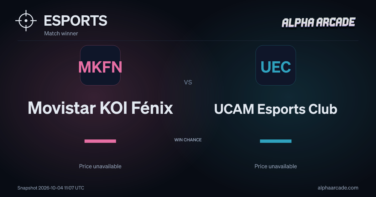 ESPORTS: ⁠Movistar KOI Fénix — / UCAM Esports Club —