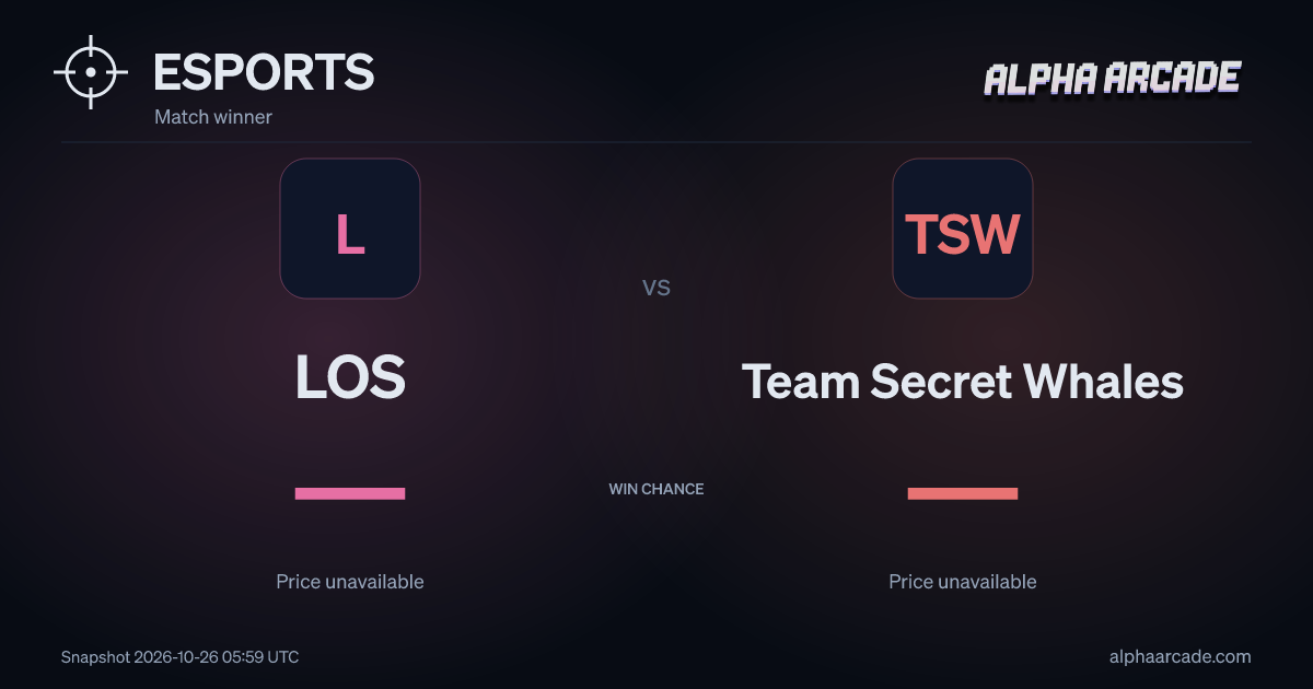 ESPORTS: LOS — / Team Secret Whales —