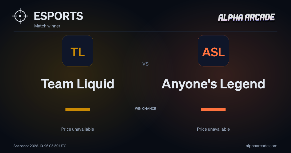 ESPORTS: Team Liquid — / Anyone's Legend —