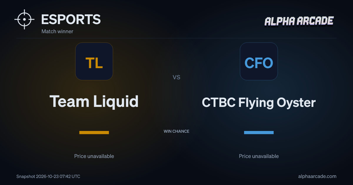 ESPORTS: Team Liquid — / CTBC Flying Oyster —