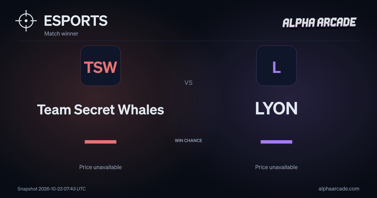ESPORTS: Team Secret Whales — / LYON —