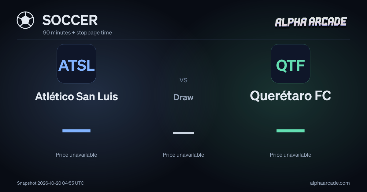 SOCCER: Atlético San Luis — / Draw — / Querétaro FC —