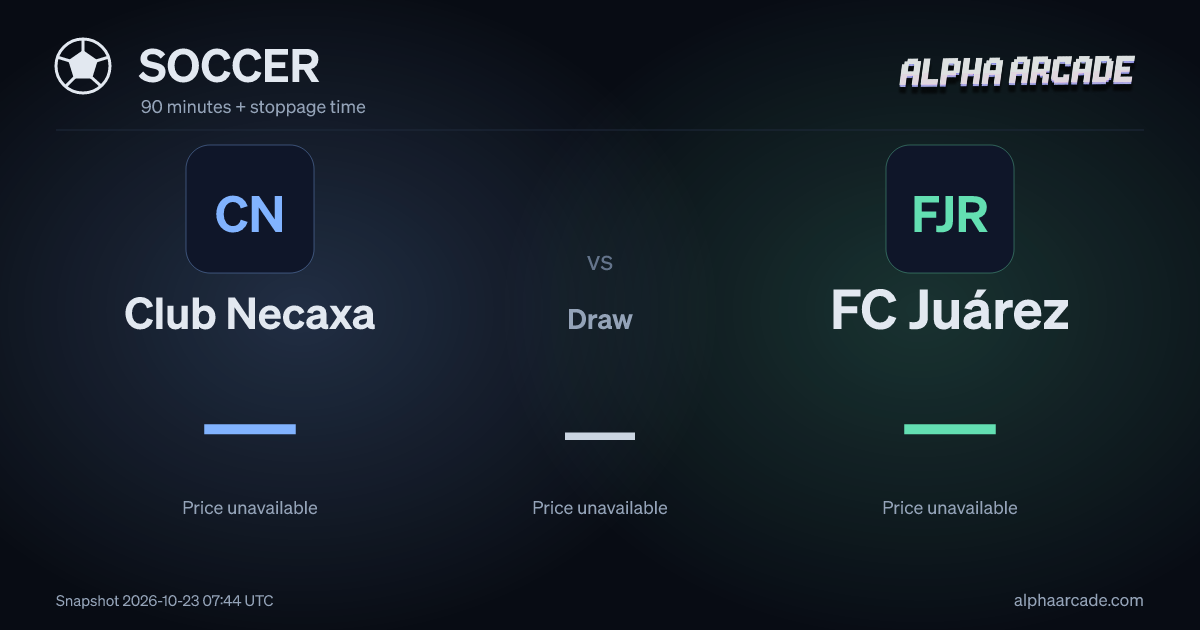 SOCCER: Club Necaxa — / Draw — / FC Juárez —