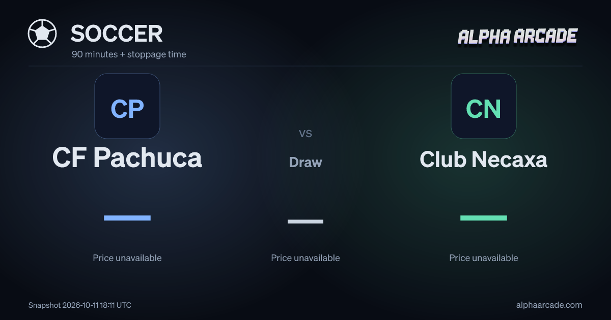 SOCCER: CF Pachuca — / Draw — / Club Necaxa —
