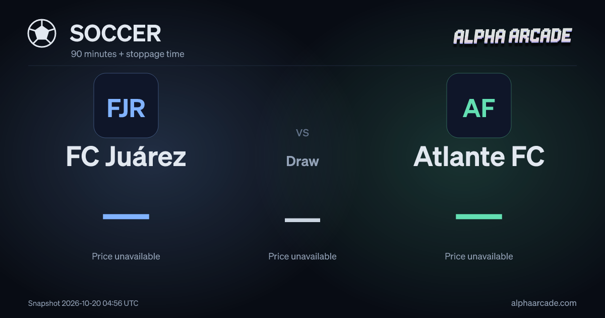 SOCCER: FC Juárez — / Draw — / Atlante FC —