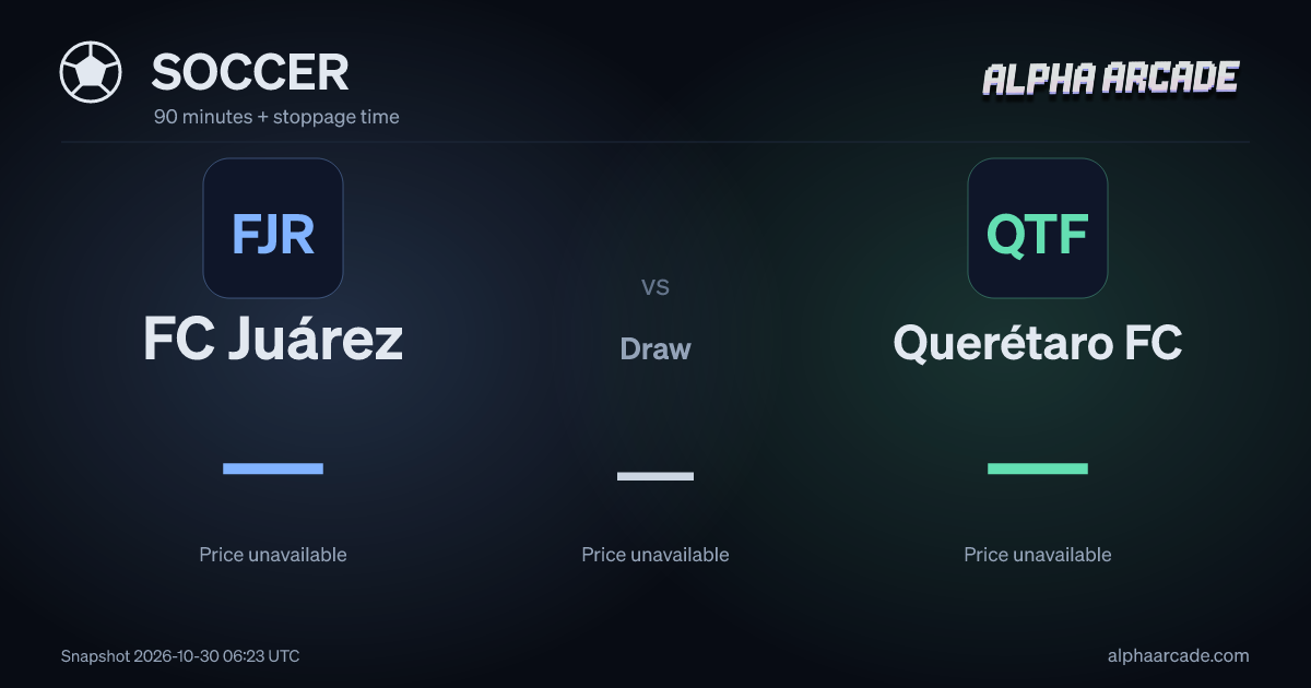 SOCCER: FC Juárez — / Draw — / Querétaro FC —