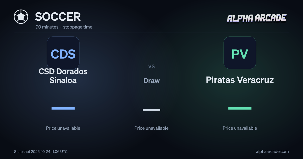SOCCER: CSD Dorados Sinaloa — / Draw — / Piratas Veracruz —