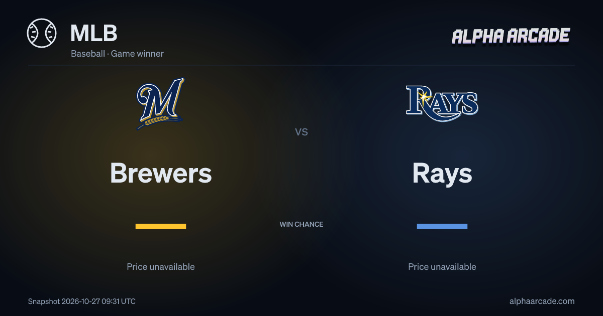 MLB: Brewers — / Rays —