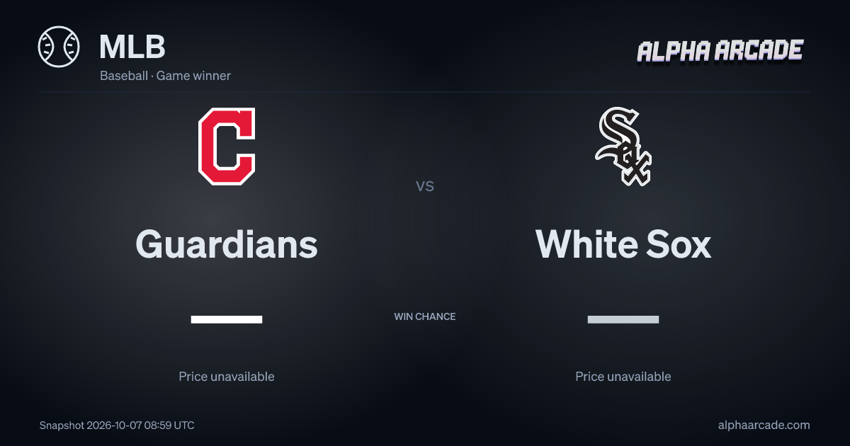 MLB: Guardians — / White Sox —
