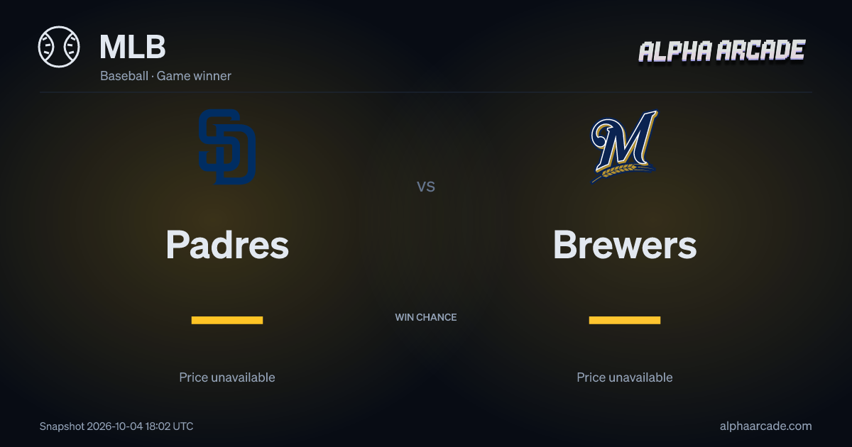 MLB: Padres — / Brewers —