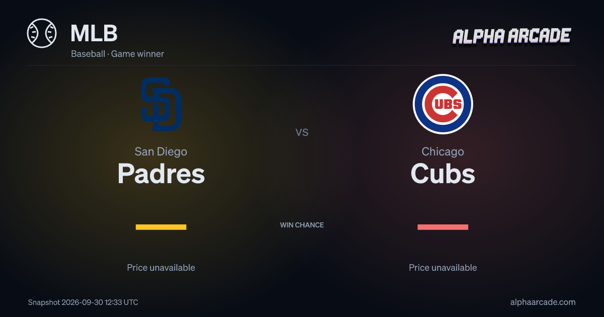MLB: San Diego Padres — / Chicago Cubs —