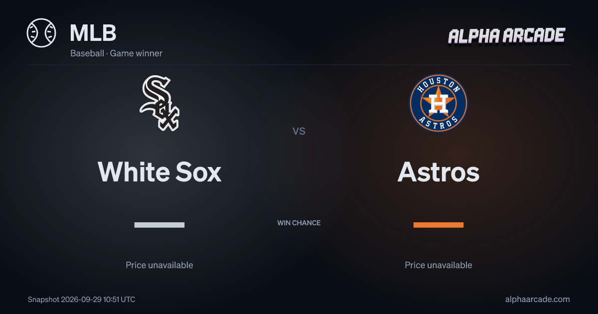 MLB: White Sox — / Astros —