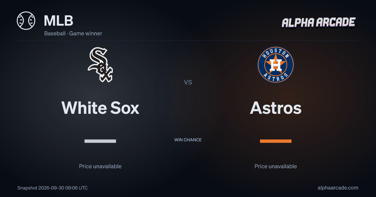MLB: White Sox — / Astros —