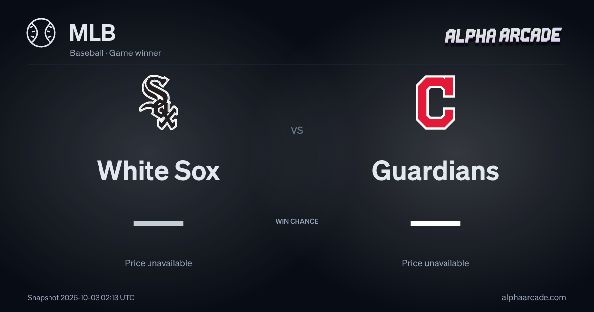 MLB: White Sox — / Guardians —