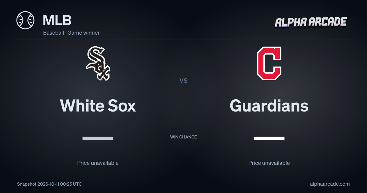 MLB: White Sox — / Guardians —