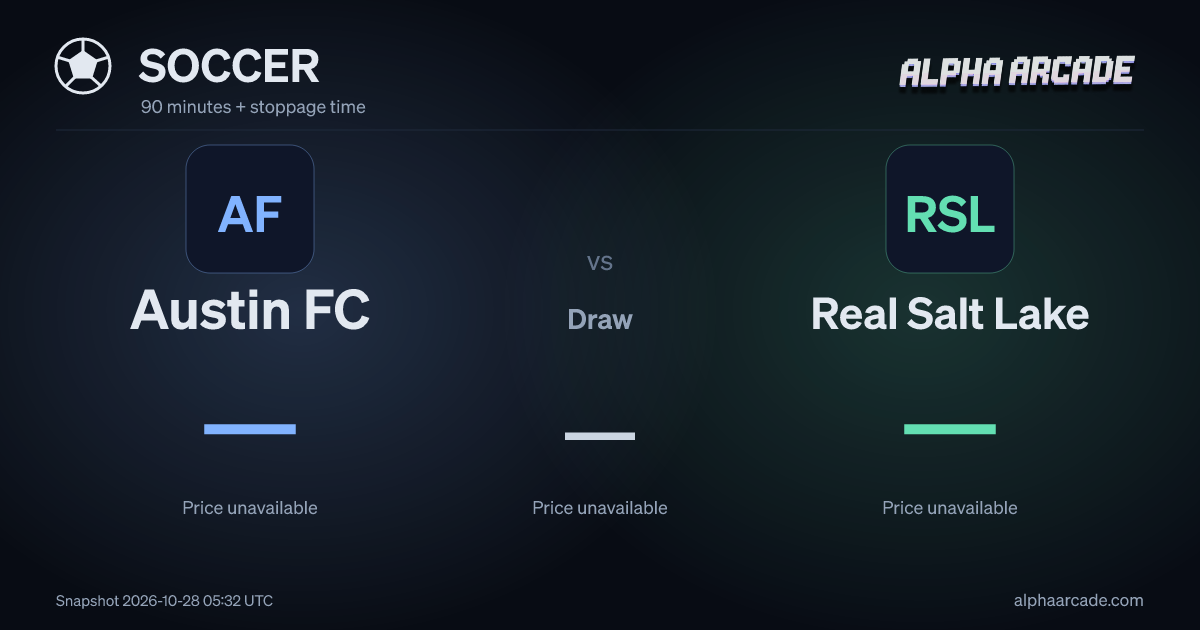 SOCCER: Austin FC — / Draw — / Real Salt Lake —