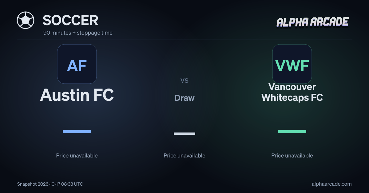 SOCCER: Austin FC — / Draw — / Vancouver Whitecaps FC —