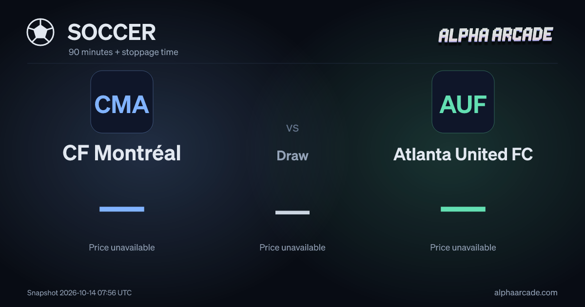 SOCCER: CF Montréal — / Draw — / Atlanta United FC —