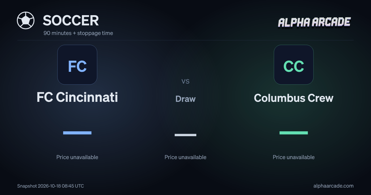 SOCCER: FC Cincinnati — / Draw — / Columbus Crew —