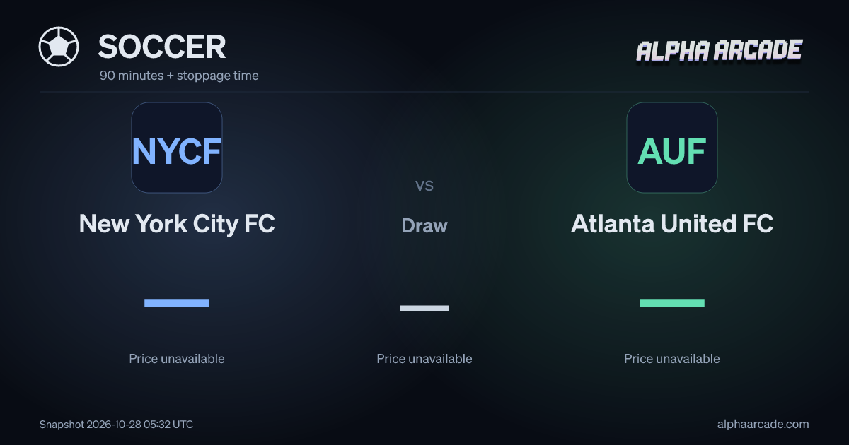 SOCCER: New York City FC — / Draw — / Atlanta United FC —